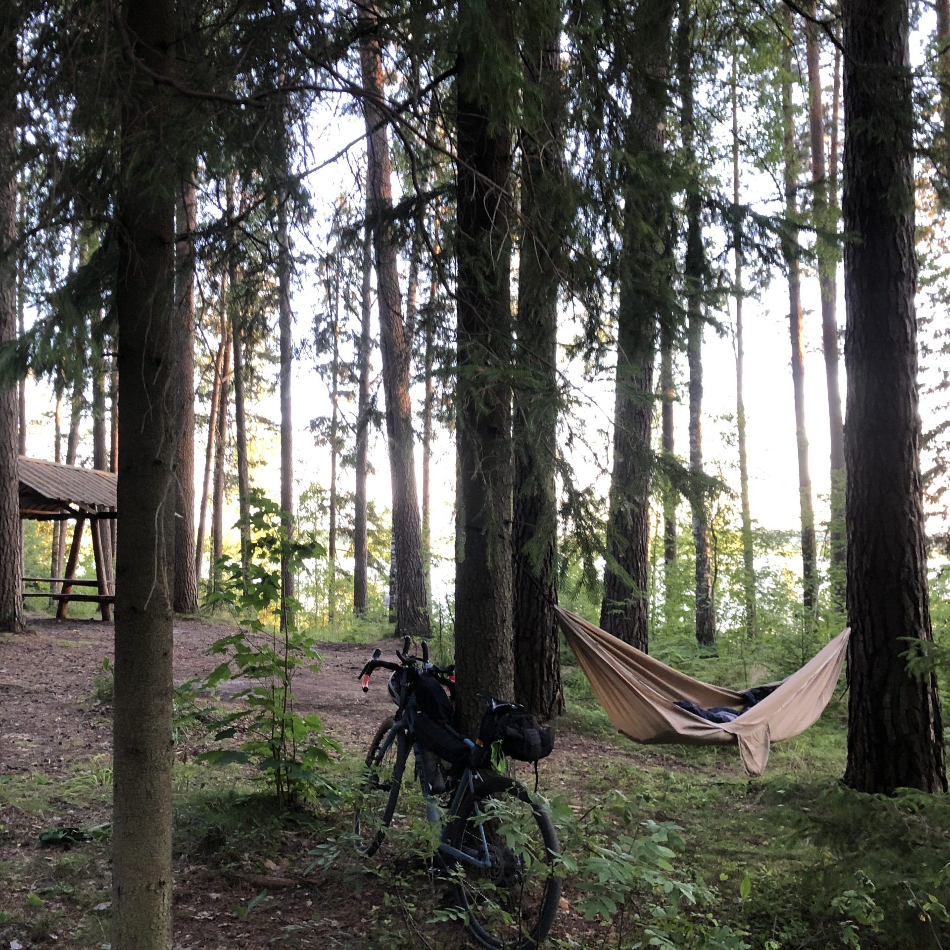 hangmat hammock bikepacking weekend